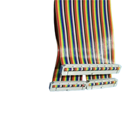 Câble ruban gris standard 64 broches, espacement 32 broches, pas de 2,54 mm, longueur 50 cm, âme en cuivre, isolation PVC, pour la conception de machines électroménagères