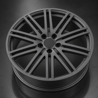 Nouvelle jante en alliage d'aluminium forgé 20 rayons, finition mate anthracite, logo personnalisé, 16-22 pouces, 5x114.3