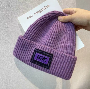 Bán Buôn Biểu Tượng Tùy Chỉnh Thêu Các Bản Vá Lỗi Thiết Kế Thời Trang Đồng Bằng Dệt Kim Mùa Đông Ấm Beanie Mũ Cho Cô Gái Và Chàng Trai - Product Image 5