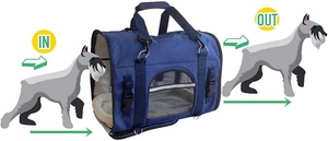 Taşıma evcil hayvan taşıyıcı 6 in 1 araba koltuğu 4 havalandırma örgü omuz kolları ön paketi kediler ve köpekler evcil hayvan taşıyıcı sırt çantası - Product Image 6