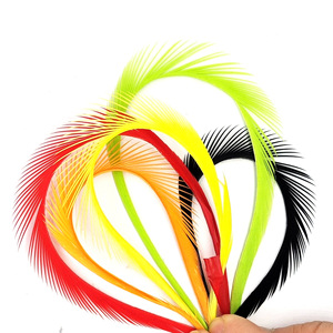 10 unidades/bolsa, 6 colores, tiras de biot de ganso de 8-12 cm para atado de moscas, materiales para alas y cola de <span class=keywords><strong>ninfa</strong></span>, señuelos de pesca con mosca, accesorios de pesca con mosca - Product Image 1
