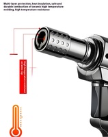 Firepower Torche Pistolet Briquet Rechargeable Butane BBQ Briquet Soudage Gonflable Vent Preuve Turbo Briquet Avec Serrure De Sécurité