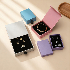 Custom Logo Magnetic Closure Jewelry <b>Gift</b> Box Paper Flip Box <b>for</b> Ring Necklace Earring <b>Bracelet</b> Luxury Jewellery Packaging <b>Boxes</b> - Product Image 2
