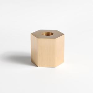 Supporto per penna in ottone massiccio MAXERY, Mini penna oro supporto per spazzolino da denti contenitore Base perfetta per studenti e ufficio - Product Image 3