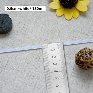 Bande élastique large épaissie à haute élasticité, élastique <span class=keywords><strong>plat</strong></span> pour ceinture de pantalon, bande élastique fine, souple et noire pour pa - Product Image 6