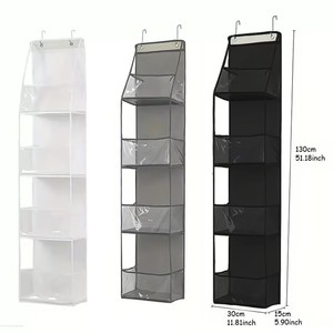 Las bolsas de almacenamiento colgantes ahorran espacio para un almacenamiento en capas, son resistentes y no se deslizan fácilmente, ideales para organizar utensilios del hogar. - Product Image 1