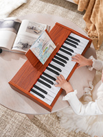 Popular Toy Wooden Cute Kids Piano 37 Keys Electronic Organ Children Music Educational Keyboard 2.2CM Standard Keys on Sale