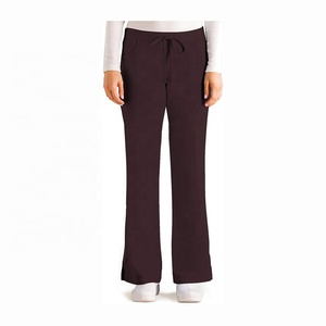 Scrub infermieristico medico all'ingrosso pantaloni da jogging da donna elastico in vita a vita media gamba svasata pantaloni da donna Scrub - Product Image 4