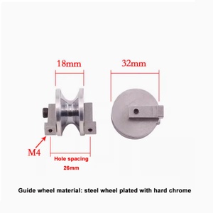 Piezas de Máquina de Trenzado: Polea Cromada/Recubierta de Cerámica/Cerámica Sólida con Soporte para Fijación de Arco, Distancia entre Orificios 18mm - Product Image 5