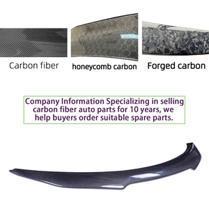 For C-Class W205 4Door Sedan PSM Style Carbon Fiber <b>Rear</b> <b>Spoiler</b> Trunk Wing 2013-2022 - Product Image 4