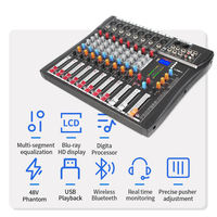 Nouveau mélangeur CT8 8 canaux de Audio professionnel numérique Chine mélangeur Audio Interface numérique mélangeur Audio avec bas prix pour haut-parleur
