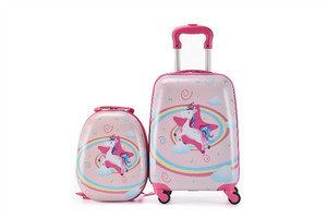 Set de Equipaje Infantil Mochila de 13 Pulgadas y Maleta de Mano de 18 Pulgadas con <span class=keywords><strong>Ruedas</strong></span> Giratorias Equipaje Rodante de Viaje para Niño y Niña - Product Image 5