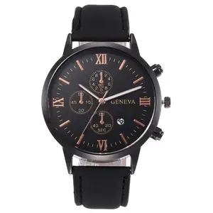 Relojes clásicos de cuarzo analógico de negocios de pulsera con logotipo personalizado para hombre