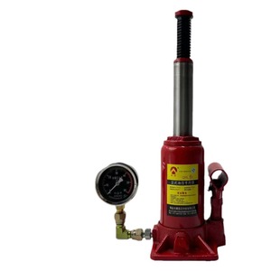 Cric hydraulique vertical Jiading 12T avec manomètre pour levage de voiture - Product Image 3