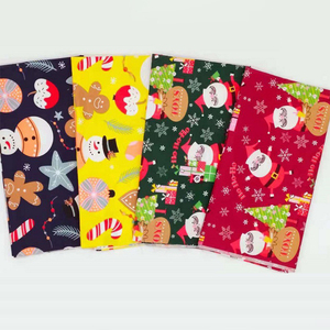 Tissu popeline à carreaux de Noël en coton biologique, ensemble de <span class=keywords><strong>patchwork</strong></span> de 16 pièces, léger, largeur 160 cm, pour décorations - Product Image 3