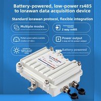 Collecteur de données basse consommation LoRaWAN DTU RS485 Modbus pour l'extérieur, avec batterie IP67, pour la surveillance des conduites d'eau en agriculture