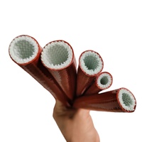 Manchon thermorésistant en fibre de verre enduit de silicone de haute qualité Deem pour la protection des câbles à haute température, manchon ignifuge résistant au feu