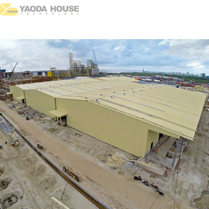 Hangar de stockage d'entrepôt de cadre en acier léger de <span class=keywords><strong>portail</strong></span> peint galvanisé durable de grande hauteur de haute qualité Structure en acier préfabriquée - Product Image 4