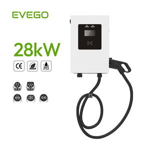 Cargador Rápido Certificado EVEGO Comercial para Hogar, Ocpp1.6, Montaje en Pared, Conector CCS1, 28kW, Gran Venta en América - Product Image 1