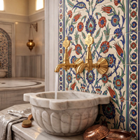Robinet mural bibcock en laiton de style ottoman populaire, couleur personnalisable, idéal pour jardin, balcon et machine à laver