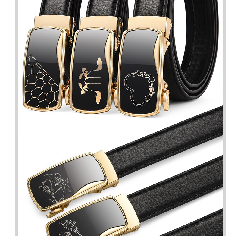 Hot Selling Automatic Leather Business Belt
