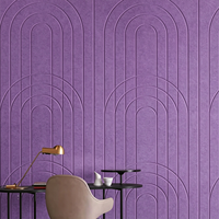 Panneau Acoustique Mural à Rainures 100% Fibre de Polyester Écologique NRC 0.9 Panneaux Acoustiques à Rainures en V Absorbants du Son Vente en Gros OEM