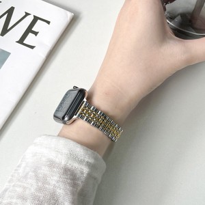 Bracelet en chaîne métallique élégant Upro pour Apple Watch Series 10 9 8 SE, bracelet fin en acier inoxydable à 7 maillons pour femmes, 41 45 46 mm - Product Image 2