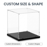 Boîte de présentation en acrylique transparente personnalisable en gros pour figurines, étui de rangement anti-poussière pour modèles de collection et cadeaux