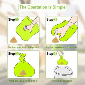 Eco-Friendly Cornstarch Secure <b>Lock</b> <b>Portable</b> Dog Poop Bag With Dispenser for Outdoors Poop Bag - Product Image 5