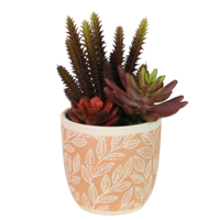 Plantes de bureau populaires en pot table de maison ciment décoratif mini bonsaï succulent artificiel avec pot