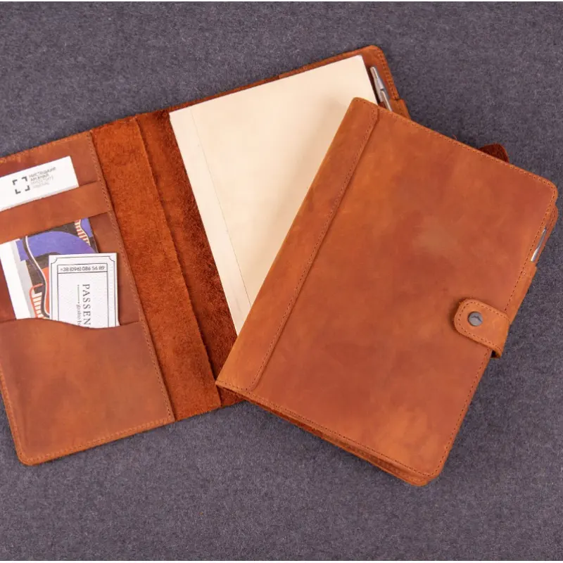 Groothandel Paperback Boekdruk Zachte Kaft Lederen Boekomslag Kwaliteit A5 Journal Notebook Case Met Kaarten Pen Slot