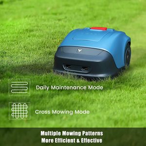 Tondeuse à gazon robotisée KHC bleue pour bricolage à domicile, planification automatique de la trajectoire par GPS, alimentation par batterie, désherbage haute efficacité, largeur de coupe de 180 mm, 3500 W - Product Image 3