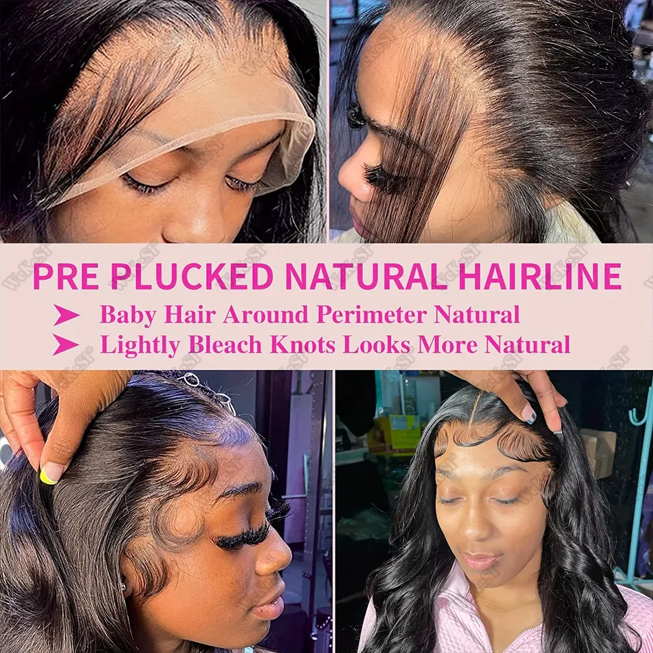 Raw Indian Hair Wigs Human Hair Glueless Full HD Lace Front Vietnamese Cuticle Aligned Hair HD Lace Frontal Wigs For Black Women