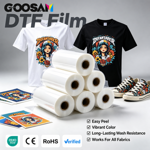 Rouleaux de film DTF personnalisés double face pour transfert thermique, 13 x 19 pouces, transparents, résistants à l'eau, pour impression jet d'encre, A3, A4, 30 cm, 60 cm - Product Image 1