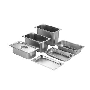 Équipement de restauration de haute qualité, conteneur de stockage des aliments en acier inoxydable 1/3, casseroles gastrom GN Pan avec couvercle - Product Image 1