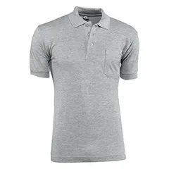 Polo - 643 S Industrial - Colore: Grigio - Tasca sul petto. Doppia piega. 100% cotone, 170 g/m². - Product Image 2