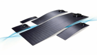 Panel solar monocristalino flexible y curvable AHONY eGo S de 145W con 25.8% de alta eficiencia para caravanas, barcos y techos marinos.