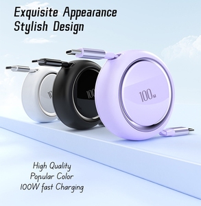 Biểu Tượng Tùy Chỉnh Có Thể Thu Vào 100W 27W <span class=keywords><strong>USB</strong></span> Cáp Dữ Liệu Loại C Nhanh Có Thể Thu Vào Cáp Sạc Cho Điện Thoại 15 Pd Sạc - Product Image 6