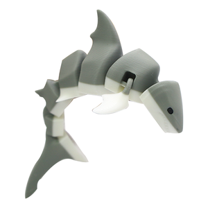 Figurines de requins multicolores imprimées en 3D créatives, jouets articulés animaux tendance, ornements pour artisanat, cadeaux, dinosaures, animaux - Product Image 4