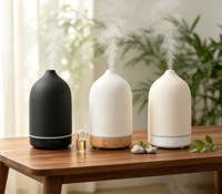 Diffuseur de parfum électrique 200 ml, diffuseur d'arômes en céramique USB, humidificateur d'air, machine à parfumer