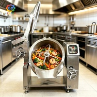 Marmite de cuisson industrielle électrique en acier inoxydable 304, chaudière à double enveloppe certifiée CE 50L-600L pour la torréfaction du café et la fabrication de pop-corn