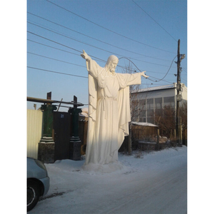 Custom White Marble Jesus <b>Religious</b> Hand-Carved for Church Garden Memorial Use White Marble Sculpture of Jesus Crucifixion <b>Statu</b> - Product Image 2