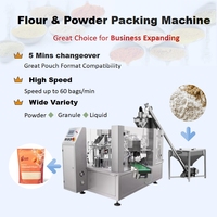 Machine d'emballage automatique de poudre, remplisseuse à vis sans fin pour sachets préformés, machine de remplissage et de scellage Doypack pour farine et épices, CE OEM