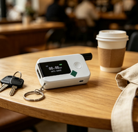 Alat Tes Alkohol Airsense K1, Akurat, Praktis, untuk Penggunaan Profesional, Bersertifikat CE, Sensor Sel Bahan Bakar, untuk Keamanan Berkendara