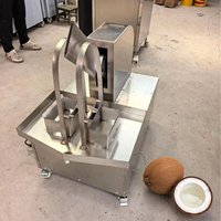 Hydraulische kokosnootsnijmachine, industrieel/commercieel, kokosnoot-halveerder, roestvrij staal, voor groene en rijpe kokosnoten