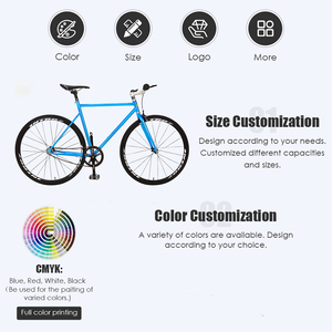 Bicicleta de Piñón Fijo 700c con Cuadro de Acero Cromado y Frenos V-Brake, Diseño Nuevo 2026, Bicicleta Urbana para Adultos - Product Image 2