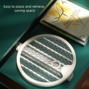 Mosquito <strong>Racket</strong> USB Rechargeable Bug <strong>Zapper</strong> Electric <strong>Fly</strong> Insect <strong>Racket</strong> 2 in 1 Folding Indoor Kitchen Use - Product Image 6