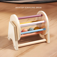 Tambour textile en bois à rotation fluide à 360°, jouet sensoriel sûr, taille personnalisable, Montessori, éducation précoce, jeu d'intérieur