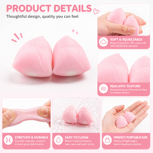 Juguete Blandito de Alta Calidad en Oferta, Juguete Antiestrés de TPR Rosa Zongzi Barato para Niños - Product Image 4