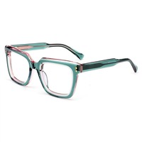 Lunettes de vue en acétate épais de qualité supérieure, verres sur ordonnance personnalisés, montures optiques carrées, lunettes pour hommes et femmes